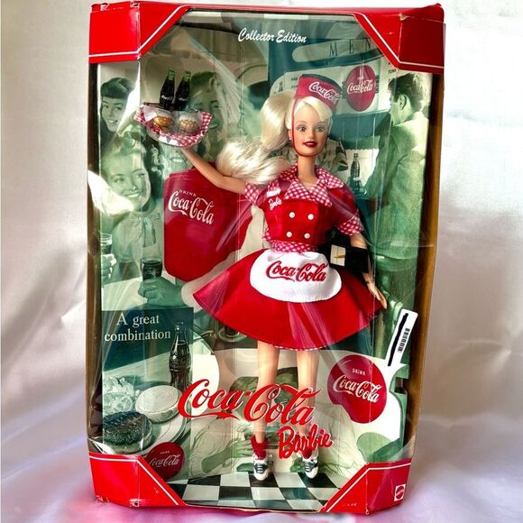 Limited Edition 1998 Coca Cola Barbie Collector Doll by Mattel - New Without Tag - Picture 1 of 10
